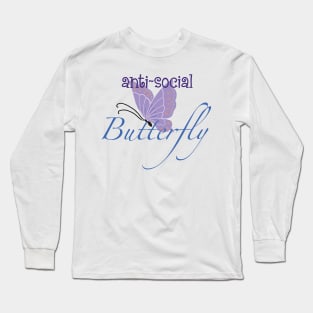 Anti-Social Butterfly Long Sleeve T-Shirt